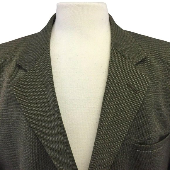 J Ferrar Custom Fit Suit Jacket Blazer Sports Coat Mens 42R Brown Tweed Wool Ble - Picture 5 of 9